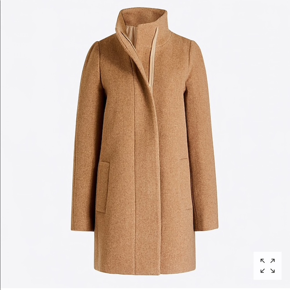 NWT Jcrew Womens City Coat sz 4 mushroom